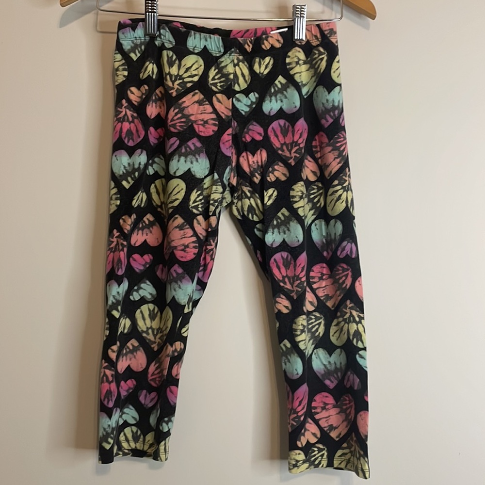 SO Heart Patterned Leggings Sz 16